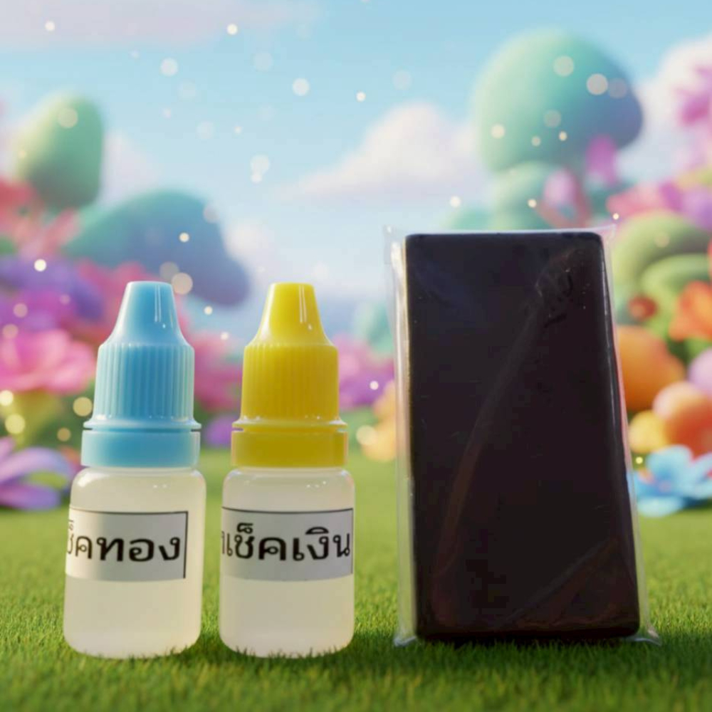 อุปกรณ์ทดสอบทอง หินลองทอง หินฝนทอง น้ำยาเช็คทอง น้ำยาเช็คเงิน