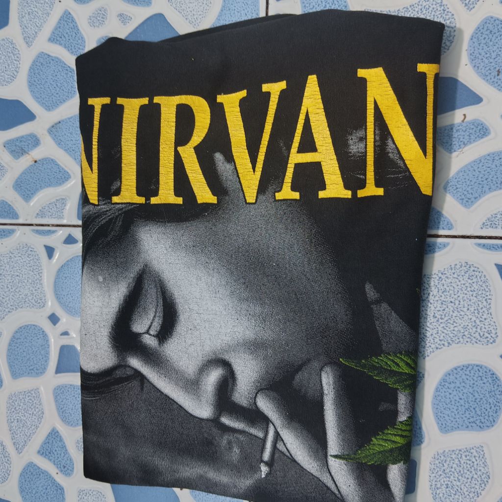 เสื้อยืดวงNIRVANAงานแท้ SIZE L