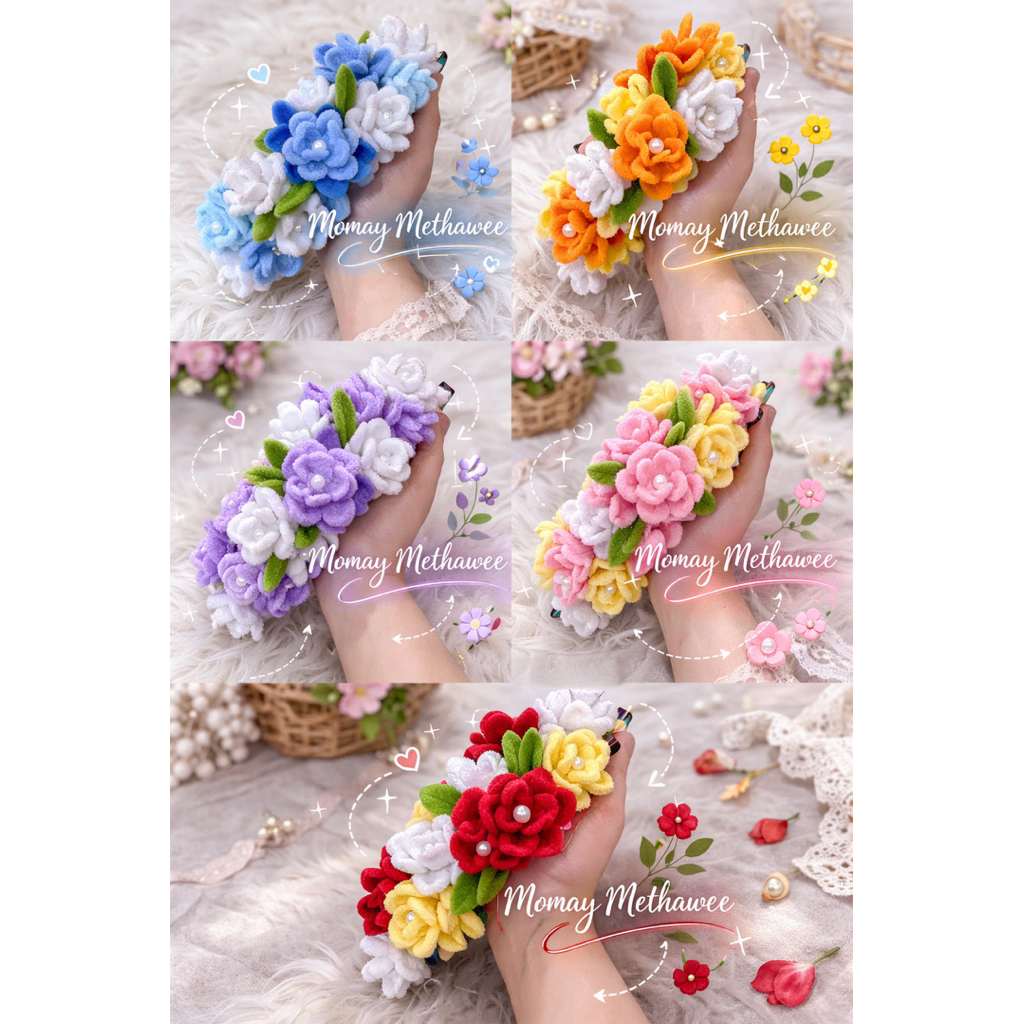ที่คาดผมดอกไม้ แฮนด์เมด ( Flower Crown ) 🌸