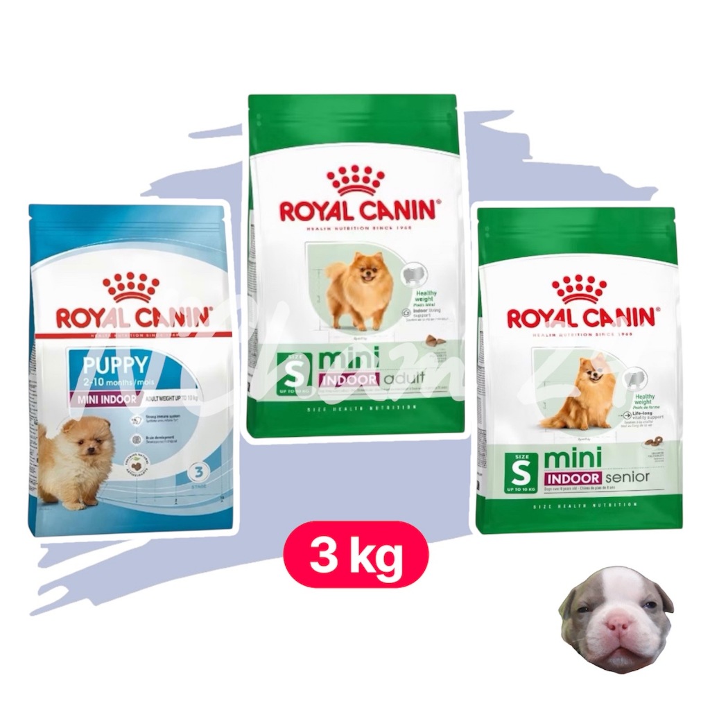 Royal Canin mini indoor สำหรับสุนัขเลี้ยงในบ้าน 3 Kg