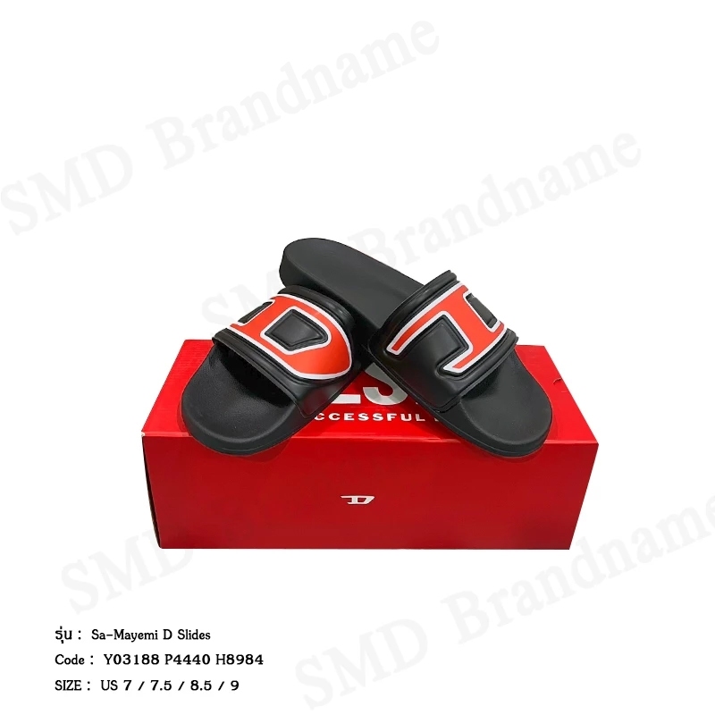 Diesel รองเท้าแตะผู้ชาย รุ่น Sa-Mayemi D Slides Code: Y03188 P4440 H8984