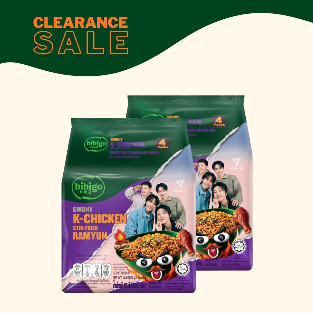 [โปรโมชั่น 1แถม1] bibigo มาม่าเกาหลี  แพ็ค รสไก่รมควัน บิบิโก รามยอน CJ bibigo ramyun