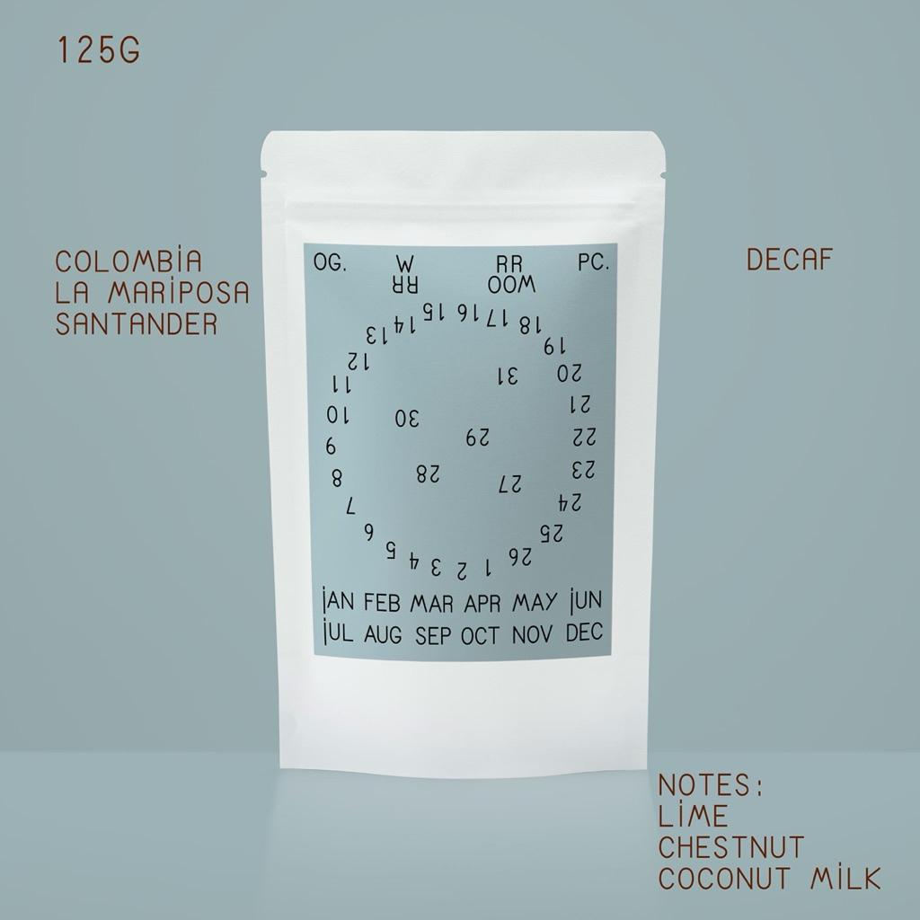Wonderroom - เมล็ดกาแฟดีแคฟ Colombia La Mariposa Santander (Decaf)