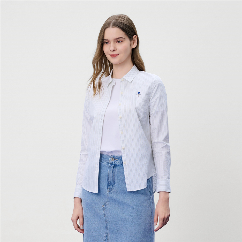 GIORDANO เสื้อเชิ้ตผู้หญิง Women's Classic Man Oxford Shirt 05346039