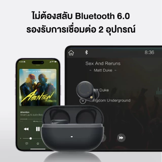 🇹🇭ส่งทันที [ศูนย์ไทย] ROSESELSA Ceramics MK2 หูฟังไร้สาย ANC 40dB เสียง Hi-Res LDAC โหมดเกม 47ms BT6.0 ต่อ 2 เครื่อง