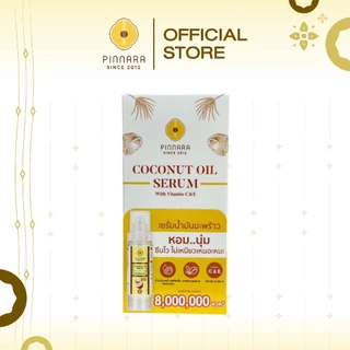 [1 Box มี 6 ชิ้น](Sachet) Pinnara Coconut Oil Serum 10ml. Sachet - ครีมซองเซรั่มน้ำมันมะพร้าว 10มล.