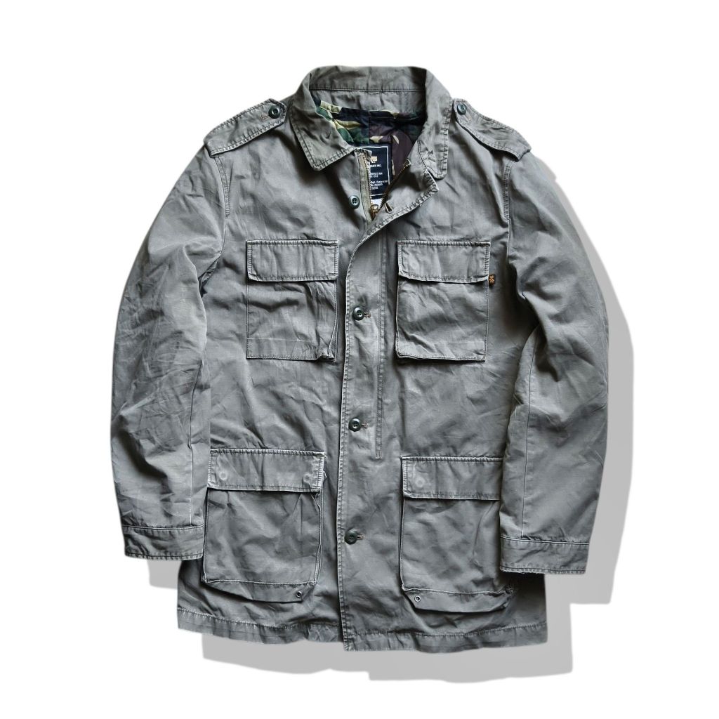 Alpha Industries M-65 Military Field Jacket(L) มือสอง รอบอก 43”
