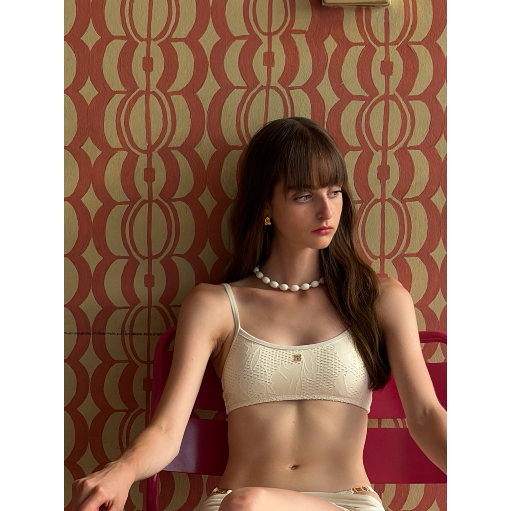 พร้อมส่ง Prime: ชุดว่ายน้ำทูพีชรุ่น Lady Cynthia bikini set