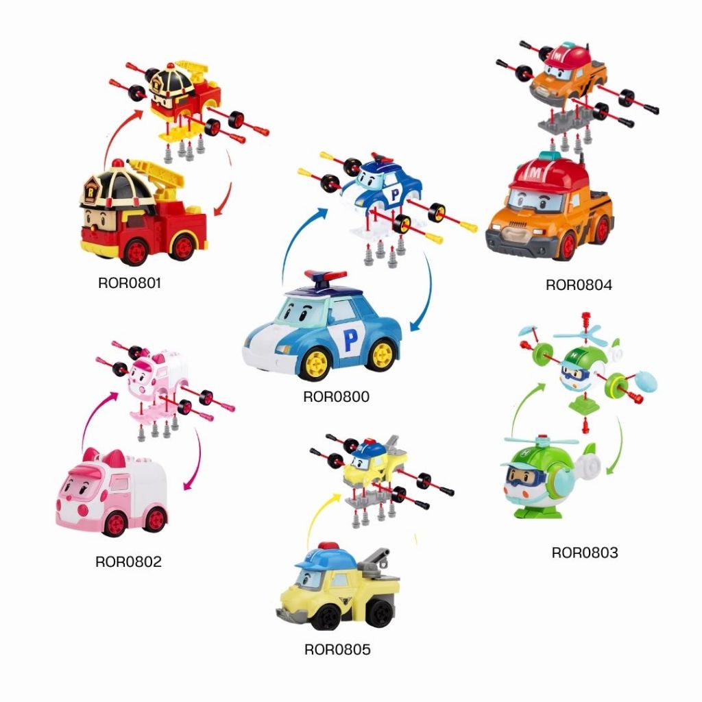 Robocar Poli - Diy car รถประกอบ Diy รหัสสินค้า ROR080