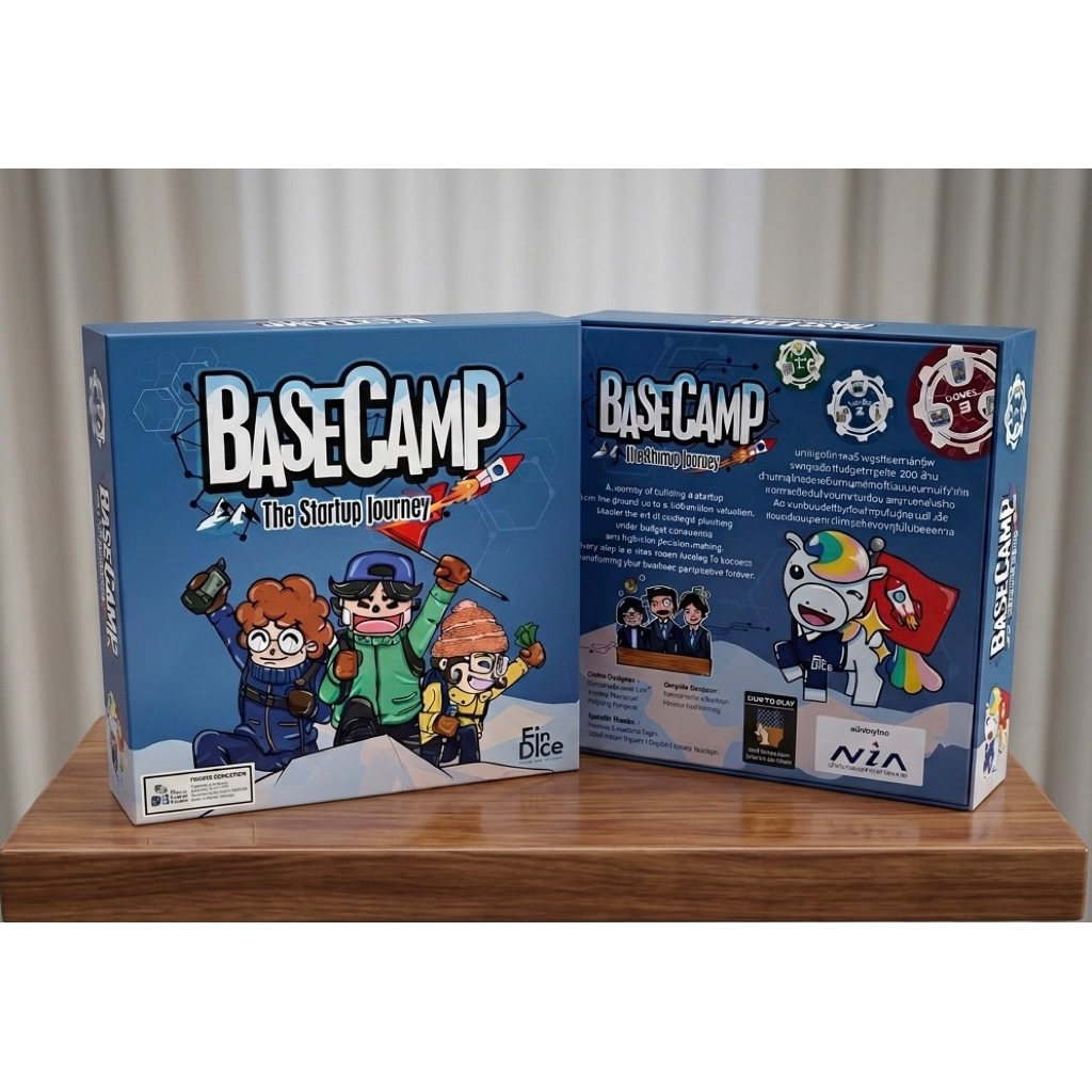 บอร์ดเกมจำลองธุรกิจ Basecamp : the startup Journey