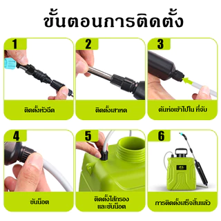 เยอรมนี ถังพ่นยา 5L/8L เครื่องพ่นไฟฟ้า แบบสเปรย์สามโหมดสามารถใช้ในการรดน้ำสนามหญ้าดอกไม้สวน (หัวสเปรย์ฟรี)