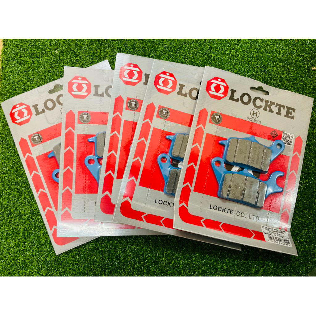 LOCKTE ผ้าเบรคหน้า 5 ชิ้น อย่างดี เวฟ 110-I / CZ-I / W125-i ปลาวาฬ คุณภาพสูง แบรนด์ LOCKTE สำหรับมอเตอร์ไซค์