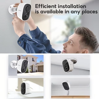 MeeGoo WiFi Wireless Camera กล้องวงจรปิดไร้สาย Outdoorกันน้ำIP65 แบตเตอรี่ในตัว Night Vision PIR