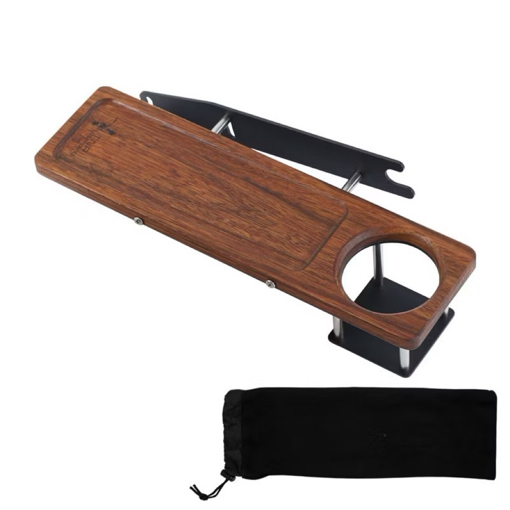 TNR Camping ที่วางแก้วสำหรับเก้าอี้ ทรง Kermit L พร้อมกระเป๋าจัดเก็บผ้า Canvas