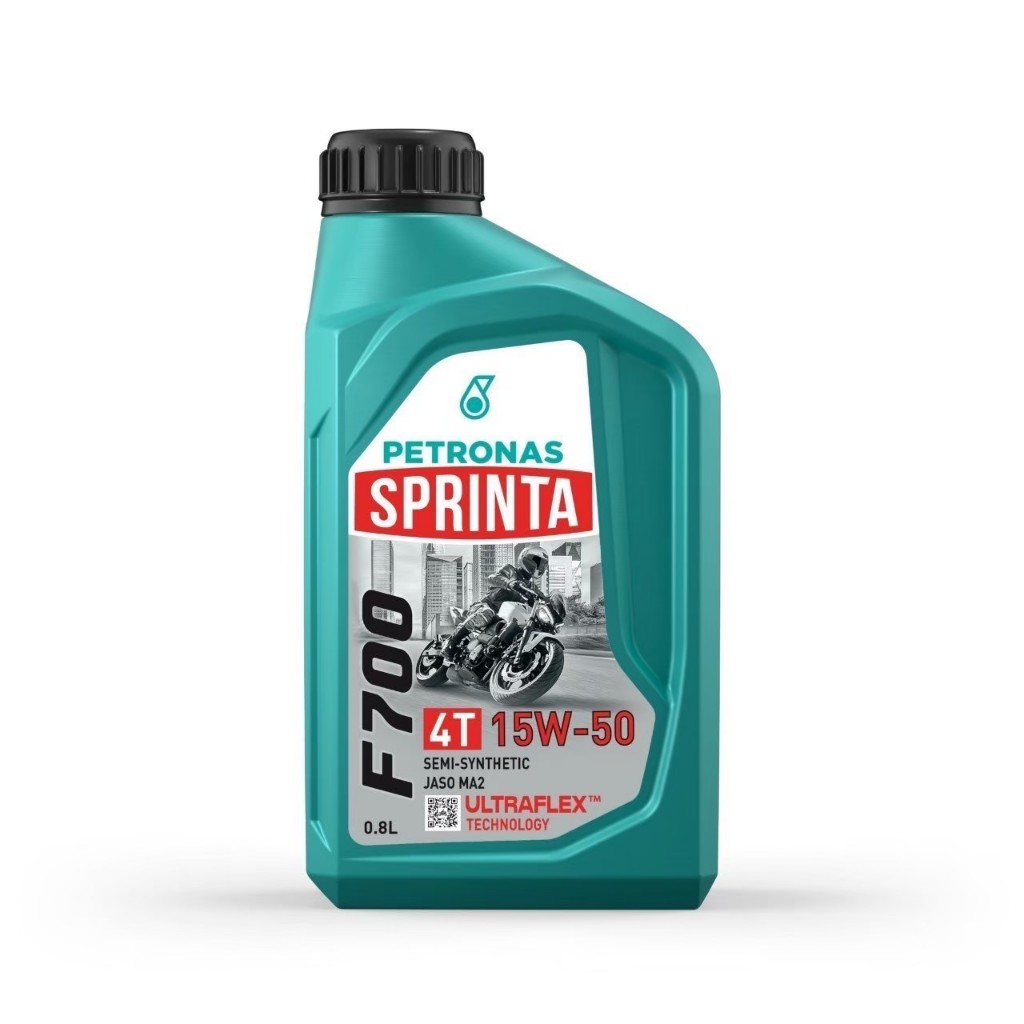 PETRONAS F700 # 15W50 น้ำมันเครื่องกึ่งสังเคราะห์ แท้ สำหรับ BigBike และรถจักรยานยนต์ทั่วไป 15W50 ขน