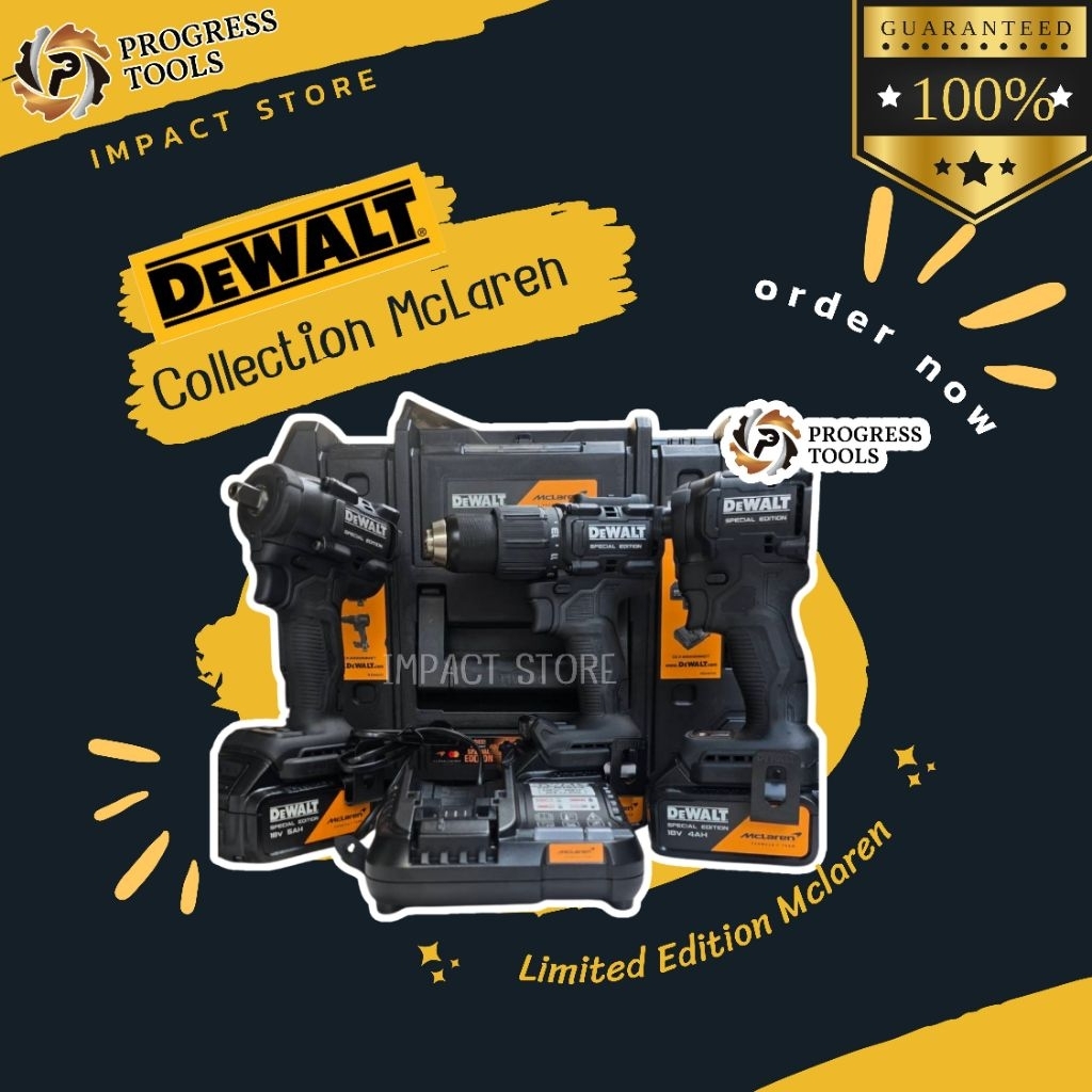 DEWALT สว่าน Mclaren limited Edition ปี 2026 ล่าสุดแยกขาย ประกัน 3 ปี