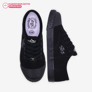 Breaker รองเท้าผ้าใบนักเรียนเบรกเกอร์ Breaker 4x4 สีดำ (Black)