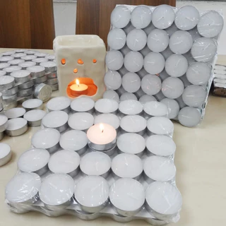เทียนทีไลท์ เทียนถ้วย 500ชิ้น จุดเตาน้ำมันอโรม่า เทียนบรรยากาศ เทียนหอมอุ่นร้อนน้ำชา เทียนอุ่นอาหาร