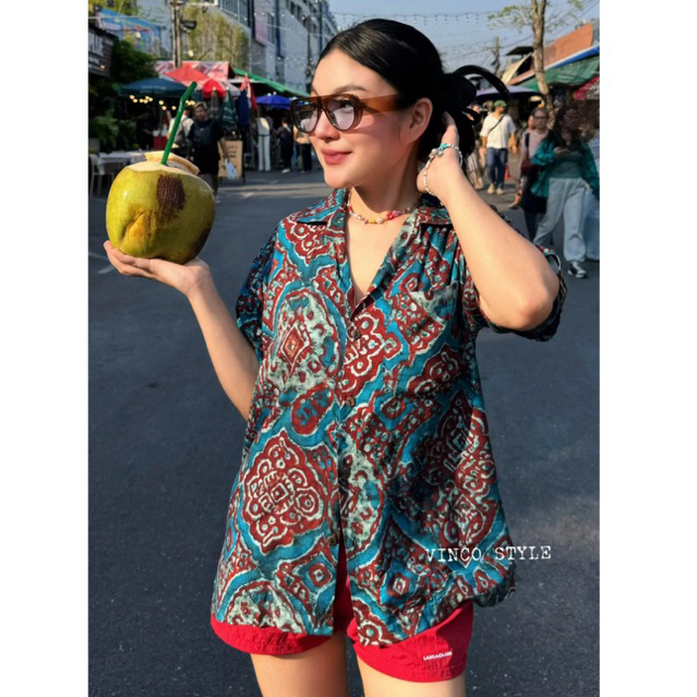 เสื้อฮาวาย Hawaii Shirt🏝️V02