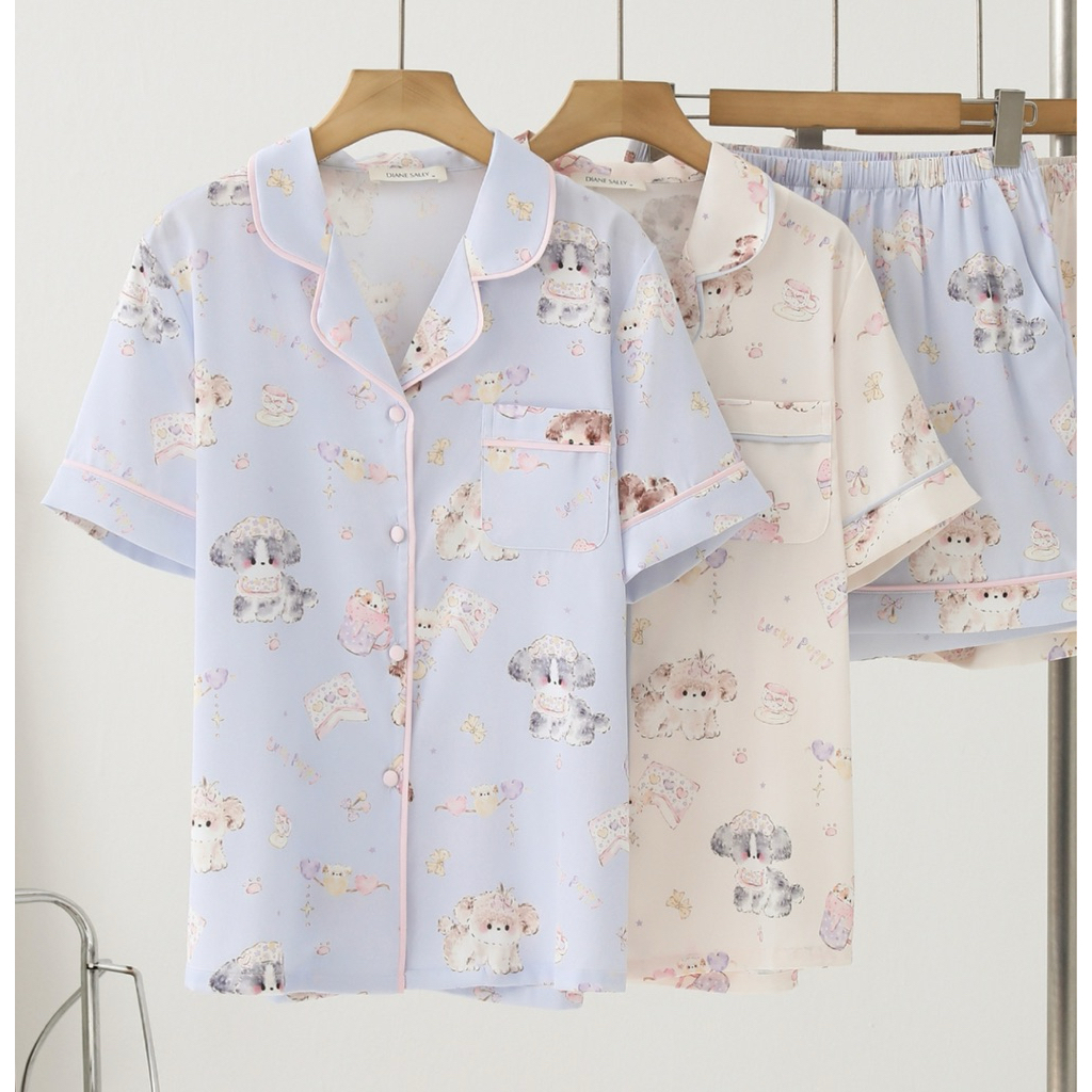 ชุดนอนผ้า Silk Satin พรีเมี่ยม (Diane Sally brand)