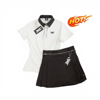 ชุดกีฬากอล์ฟเทนนิสสำหรับผู้หญิงกระโปรงมีซับใน ขนาดS-XL เข้าร…