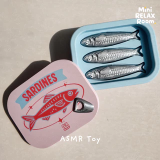 ของเล่นคลายเครียด ASMR ปุ่มกดเสียงเพราะ 3D Print ลายปลากระป๋อง | เสียงคลิกใส (Blue Switch) กดเพลิน ของขวัญสุดครีเอทีฟ