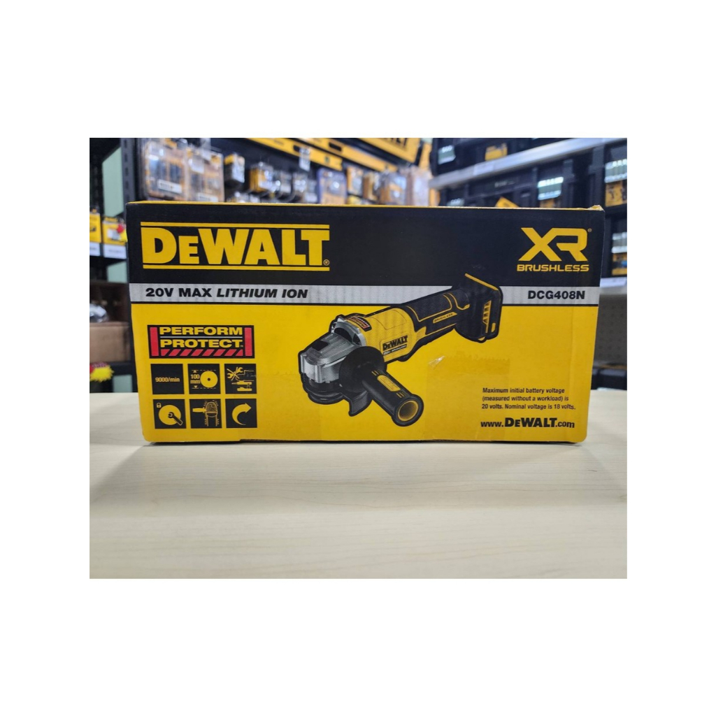 DEWALT DCG408N-B1 ชุดเครื่องเจียร์ไร้สาย (ไร้แปรงถ่าน) 20V แบบ Paddle switch