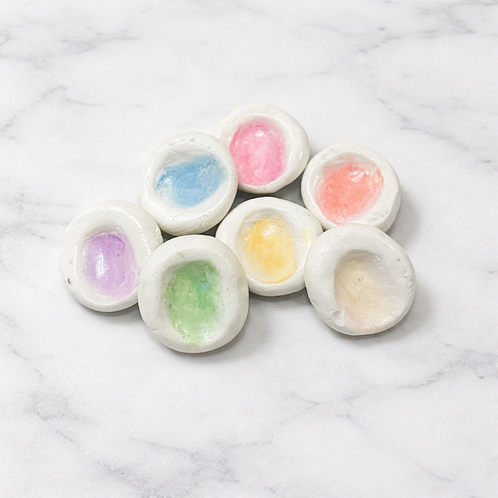 Pastel Healing Worry Stones – 7 Days of Gentle Luck เซ็ตหินคลายกังวล 7 สี พกความสบายใจในทุกวัน
