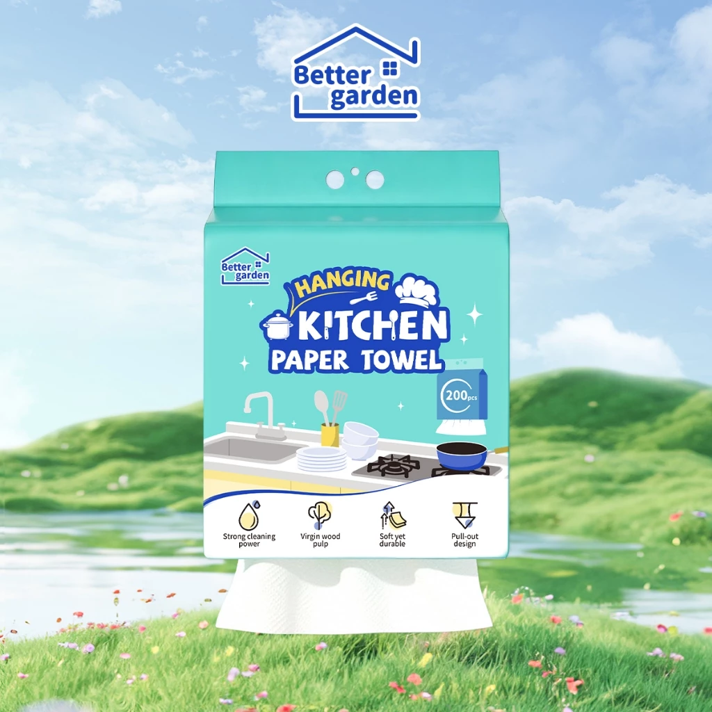 ♡ Bettergarden ♡ ทิชชู่ครัว♡ กระดาษซับน้ำมัน 200แผ่น/40PCS ทิชชู่ซักได้ กระดาษซับในครัว กระดาษเช็ดน้ำมัน ทิชชู่ซับน้ำมัน