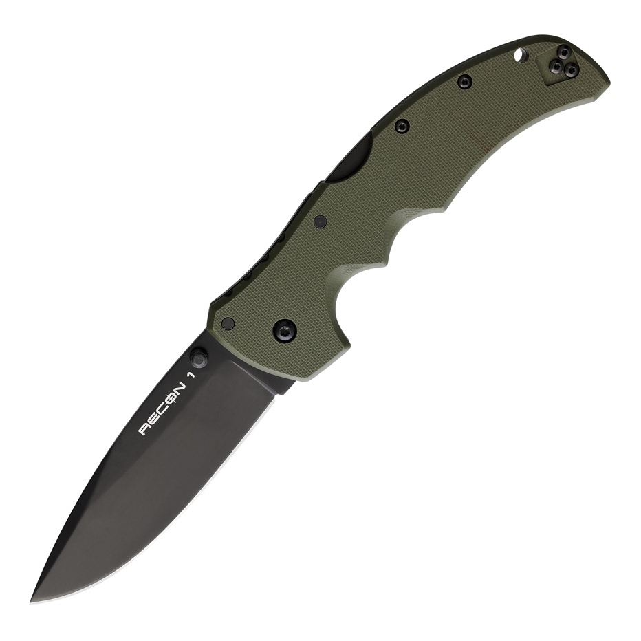 มีดพับ Cold Steel Recon 1 Spear Point S35VN Black DLC Blade, OD Green G10 Handles (27BS-ODBK)
