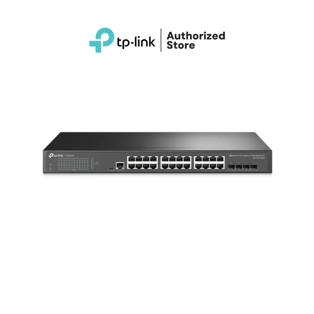 TP-LINK JetStream 24-Port Gigabit L2 Managed Switch with 4 SFP Slots รุ่น TL-SG3428
