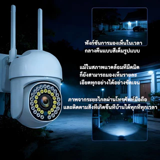 YOOSEE กล้องวงจรปิด ไร้สาย 8MP WiFi กลางคืนชัดเจน ติดตามอัตโนมัติ พูดคุยสองทาง บ้าน รับประกัน1ปี