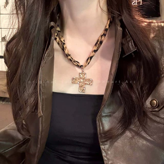 Hot.Bikini🌴🏖️ สไตล์เกาหลีnecklace สร้อยคอ จี้ หัวใจ ปลาดาว ลายเสือดาว สั้น ย้อนยุค ins y2k มีหลายแบบให้เลือก วันหยุดพักผ