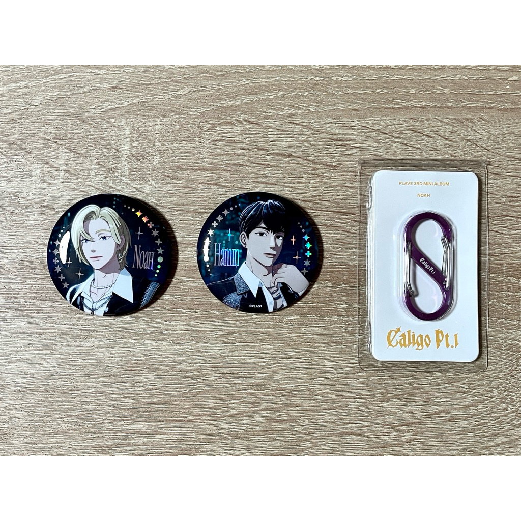 เข็มกลัด Plave Dash Quantum Leap 2025 Tour Traiding Can Badge Noah Hamin, Carabiner