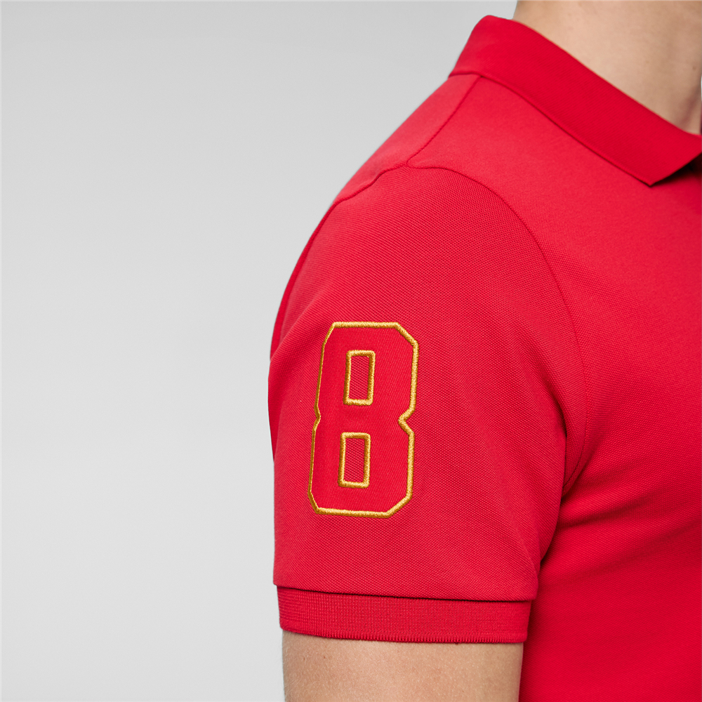 GIORDANO قميص بولو رجالي 3D Lion Slim — صورة 3