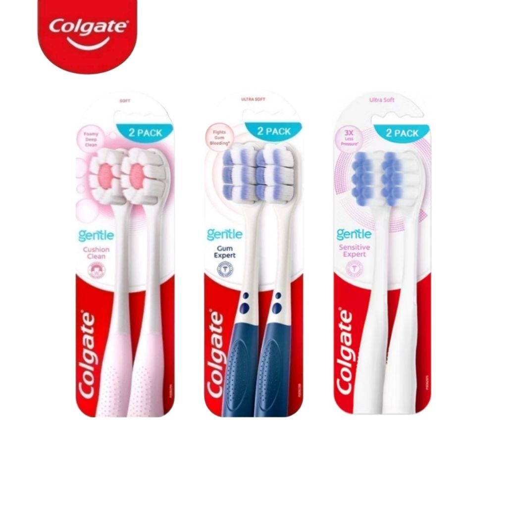 คอลเกต เจนเทิล เซนซิทีฟ เอ็กซ์เปิร์ต แปรงสีฟัน แปรงคอลเกต แปรงคู่ Colgate Gentle Gum Expert Toothbrush