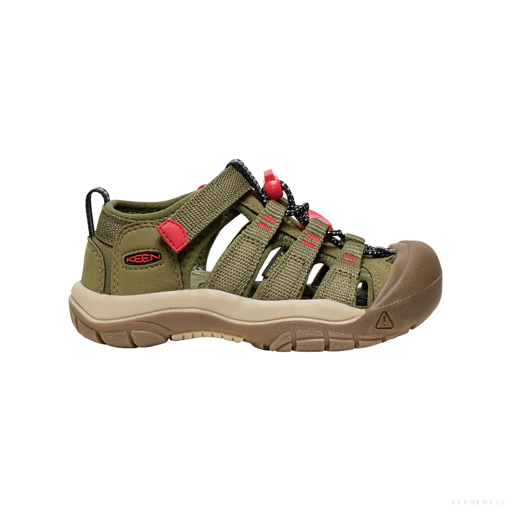 Keen รองเท้าเด็กเล็ก รุ่น Kids' NEWPORT H2 (MARTINI OLIVE/AURA ORANGE)