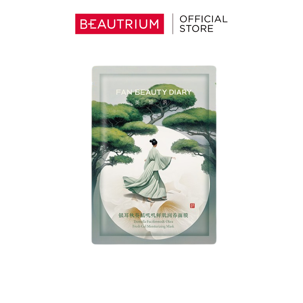 FAN BEAUTY DIARY Tremella Fuciformis & Okra Fresh Gel Moisturizing Mask มาส์ก 35ml