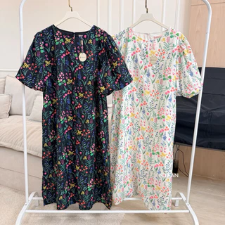 NITAAN 🪆DOLLY DRESS มี2ไซส์ เดรสคอตตอนมีซับ แขนบอลลูน ทรงสวยใส่ง่ายตัดต่อแพทเทิร์นสุดจะเกร๋ ใส่ไปได้ทุกที่ ต้องละป่ะ