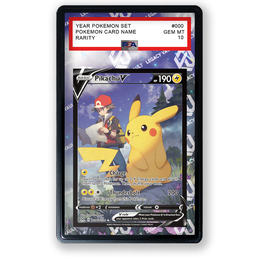 Pikachu V #TG16 Pokemon Lost Origin / #222 Pokemon Japanese VMAX Climax Extended Art For PSA