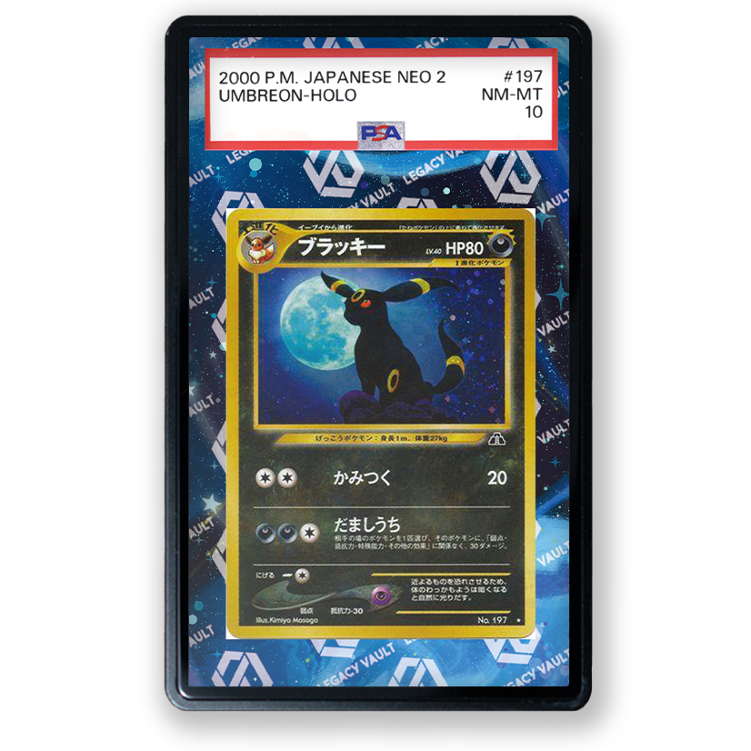 PSA Extended Art Umbreon #13 Pokemon Neo Discovery / #197 Pokemon Japanese Crossing the Ruins