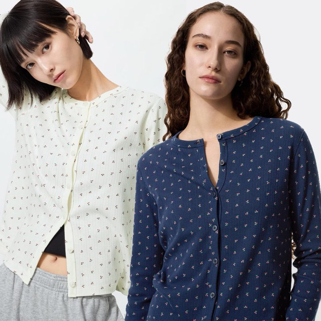 Uniqlo Cardigan🍒 💥จัดโปร SALE 2สี  เสื้อคาร์ดิแกนนี้เป็นรุ่นPointelle #Cardigan #Uniqlo #คาร์ดิแกน