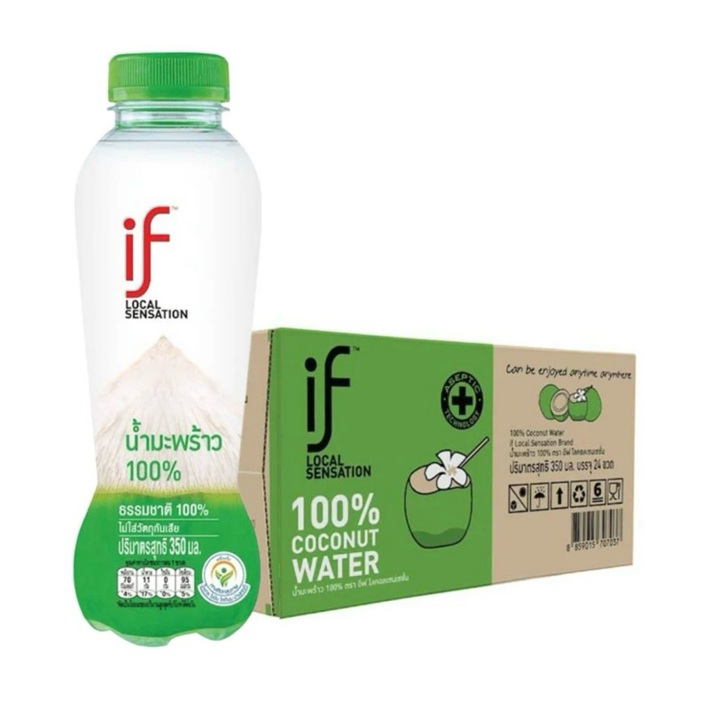 iF Coco อีฟ น้ำมะพร้าว100% 350มล. (24ขวด) ส่งด่วน