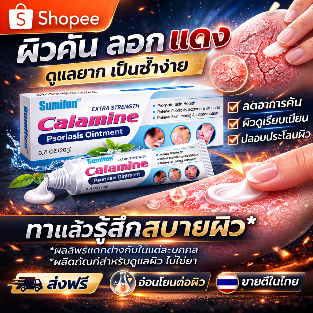ครีมบำรุงผิว ลดอาการคัน 20g บำรุงผิวอย่างล้ำลึก