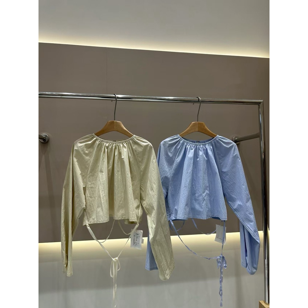 T07 - Blouse ผูกเอว by KOREA