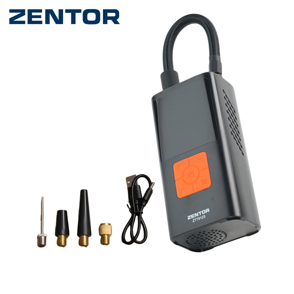 Zentor เครื่องสูบลมไฟฟ้า ที่สูบลมพกพา ที่ปั๊มลมยาง ชาร์จไฟ USB แม่นยำ 150 psi 80 วัตต์ Air Pump