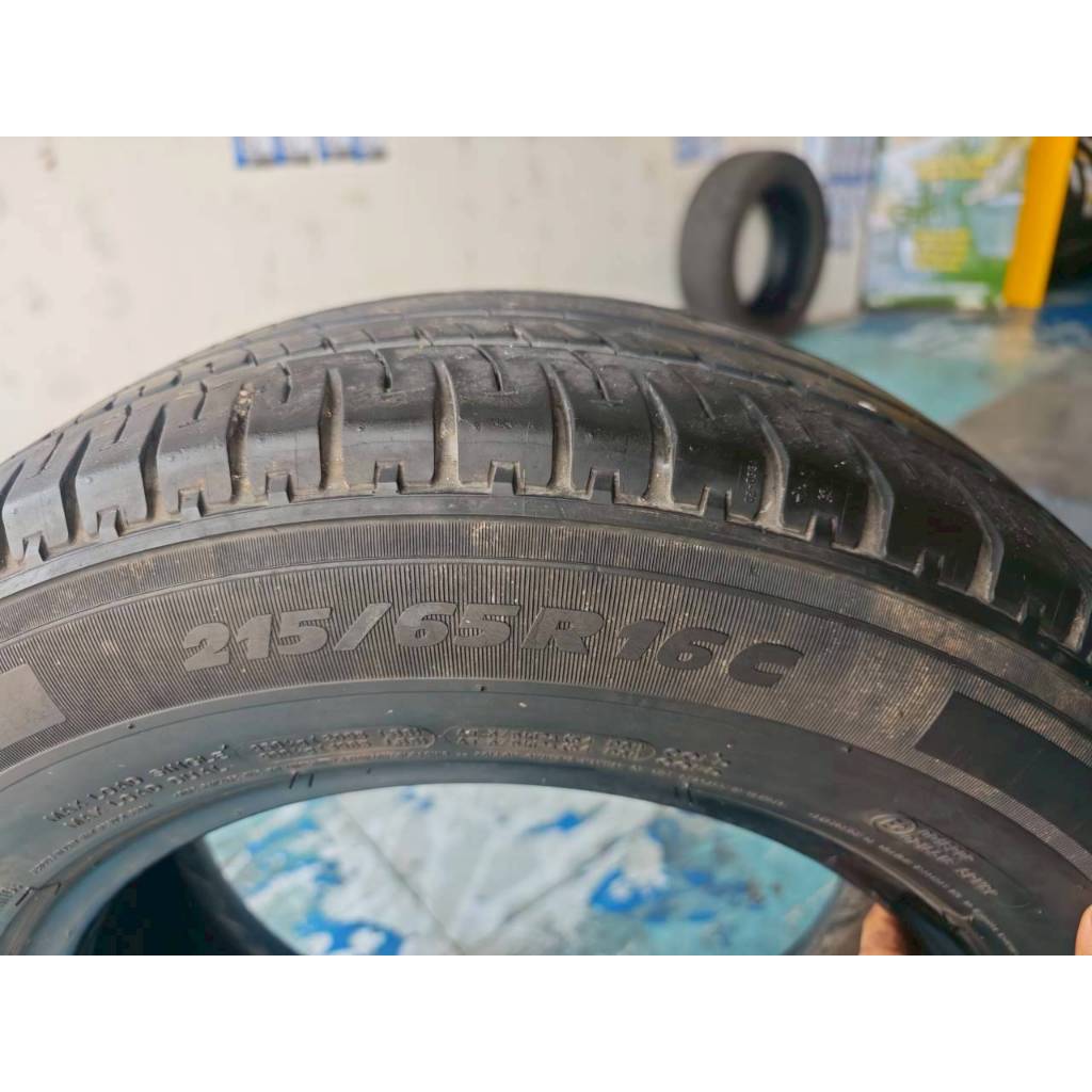 ยางเปอร์เซ็นต์ Michelin ขนาด 215 65 R16 ปี19 ราคา 249 บาท