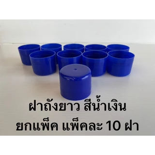 ฝาถังน้ำดื่ม PET ฝายาว สีน้ำเงิน ยกแพ็ค (แพ็คละ10ฝา) เฉลี่ยฝาละ 9.5บาท