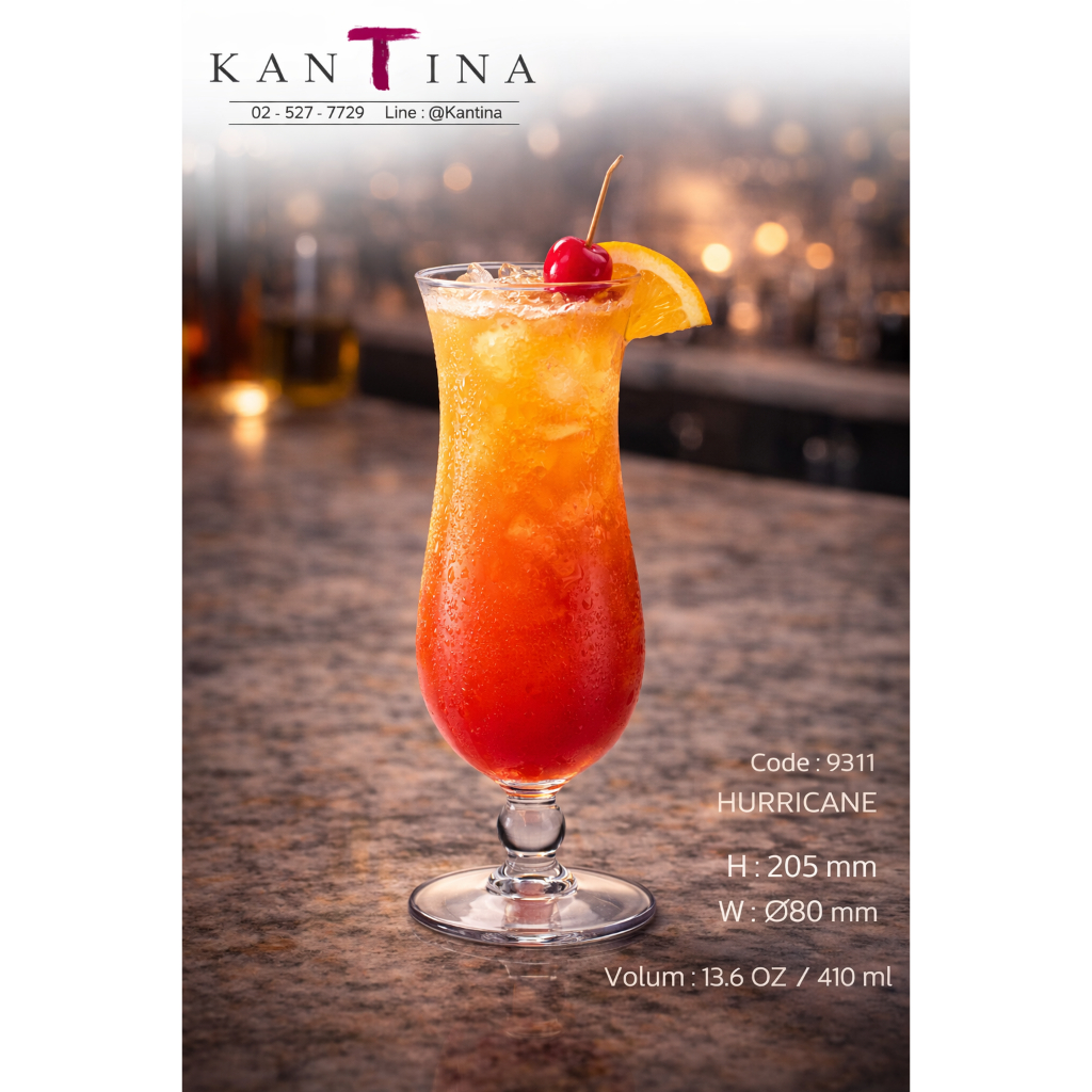 Kantina แก้ว Hurricane โพลีคาร์บอเนต 410ml รุ่น 9311 ใสเหมือนแก้วจริง