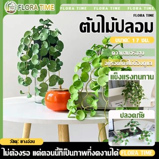 ต้นไม้อวบน้ำเทียม 17cm  ดอกไม้ปลอมตกแต่งบ้าน ดอกไม้ปลูกหน้าบ…